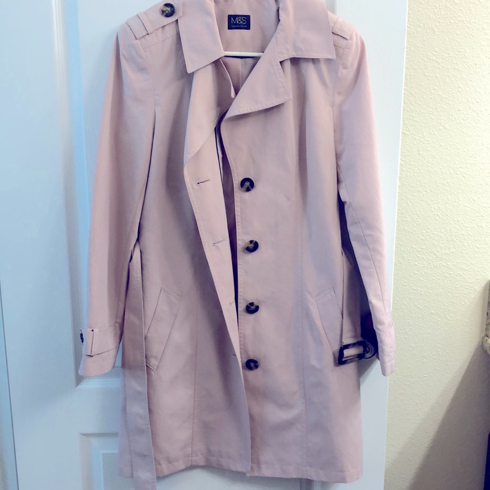 Trench coat light peach color